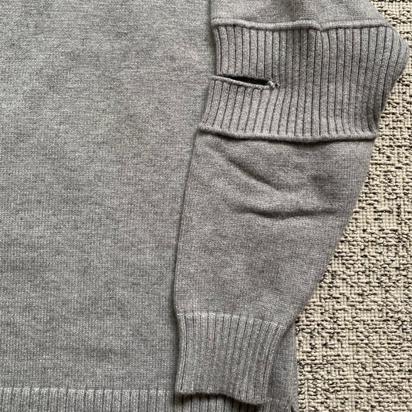 Grey Cut out Hoodie - Picture 7 of 10